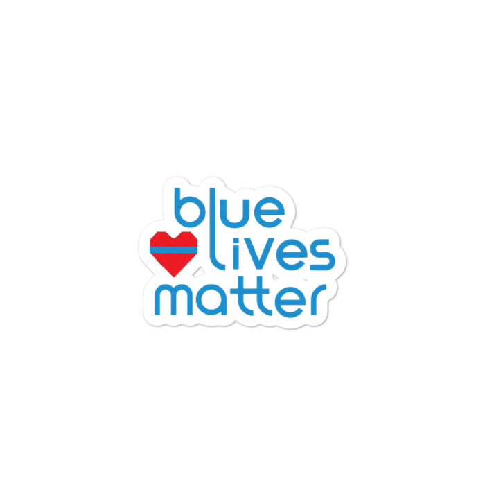 Blue Lives Heart stickers
