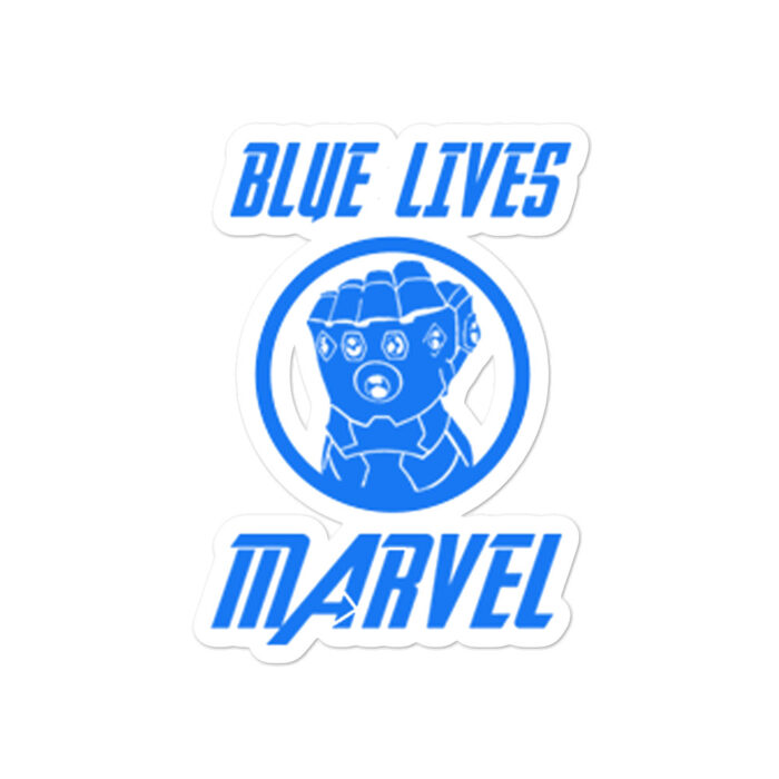 Blue Lives Marvel stickers