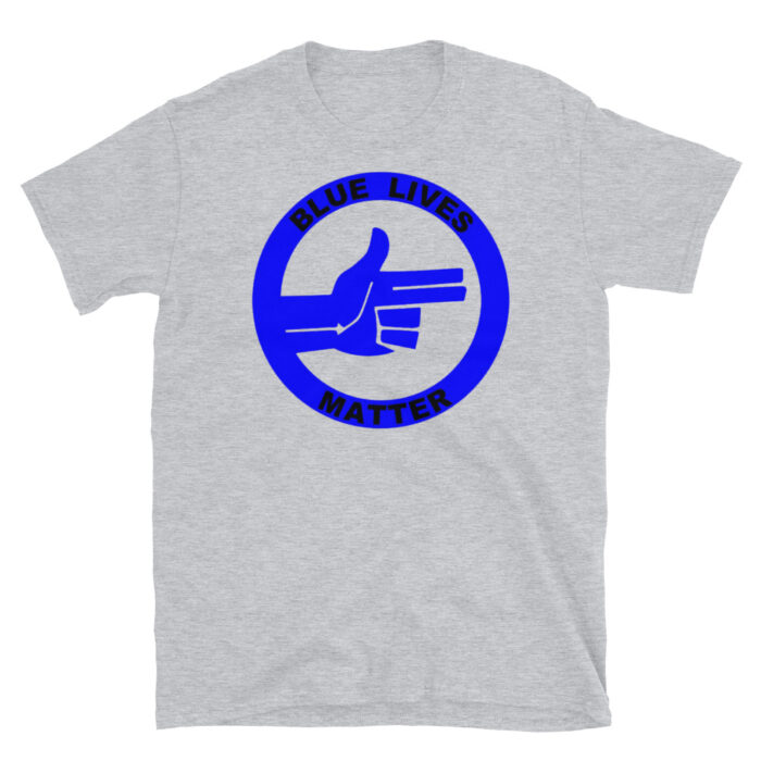 All Blue Blue Lives Matter Right (Black) T-Shirt