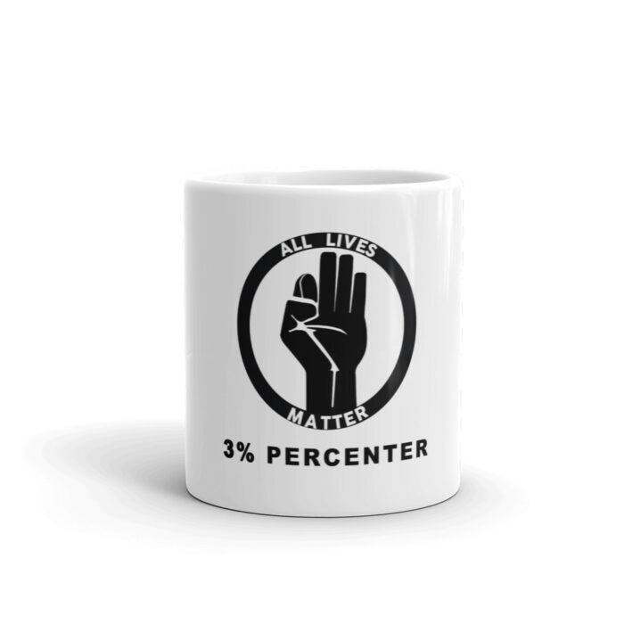 All Lives Plain 3% Percenter Mug